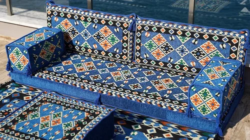 Vista 6 de arabicsofa Juego de Asientos para Suelo Turco – Asientos Orientales para Sala de Estar