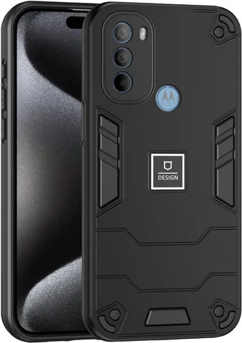 Vista 434 de Funda compatible con Redmi A1, compatible con Redmi A2 2 en 1 [PC dura + TPU], funda de teléfono negra