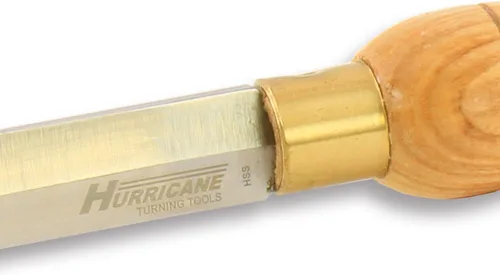 Vista 3 de Hurricane Turning Tools, HTT-113, acero de alta velocidad, 3/4" (x3/16") herramienta de separación de diamante para torneado de madera
