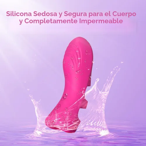 Vista 6 de Vibrador de dedo para adultos, juguetes sexuales para mujeres, juguetes adultos con 10 vibraciones y función de calentamiento, vibradores