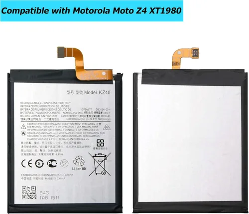 Vista 2 de KZ40 - Batería de repuesto compatible con Moto Z4 XT1980 con kit de herramientas