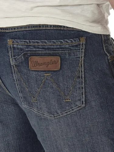 Vista 4 de Wrangler Mens Tall Size Retro Slim Fit Boot Cut Jean