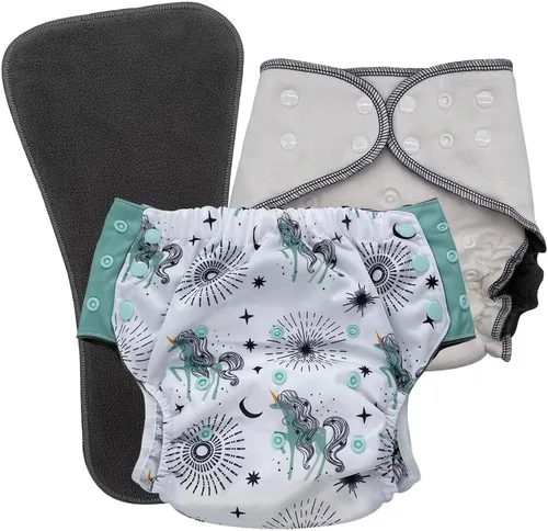 Vista 26 de EcoAble Juego de pañales de tela nocturna para niños grandes, de 6 a 16 años Bragas protectoras para necesidades especiales para incontinencia