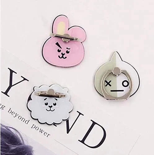 Vista 2 de Kpop BTS Bangtan - Soporte para anillo de teléfono para niños (galleta)
