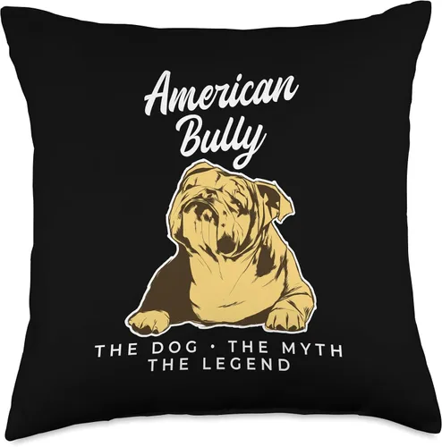 Vista 5 de Extraordinary Dog Breed American Bully American Dog The Myth The Legend Bully - Almohada de 16.0 x 16.0 in, multicolor