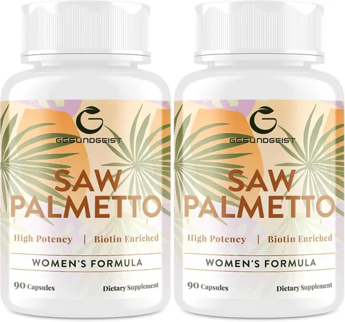 Vista 7 de Saw Palmetto para la pérdida de cabello de las mujeres, bloqueador DHT con mezcla 5 en 1 para el crecimiento del cabello, la piel y las uñas
