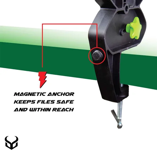 Vista 4 de Demon Ski and Snowboard Ultra Vise para afinación, reparación y encerado, agarre antideslizante con posiciones de trabajo horizontales y verticales
