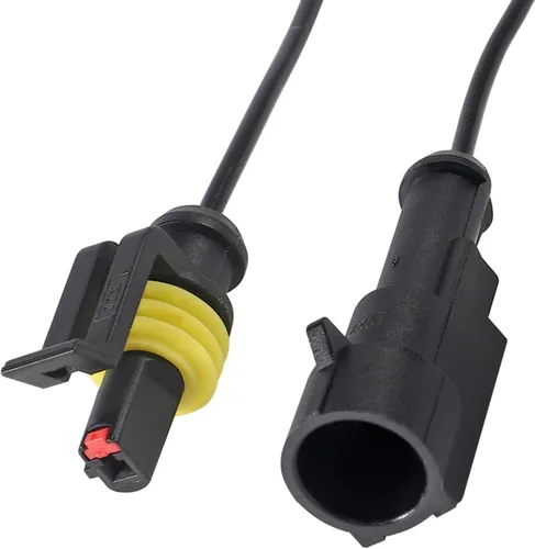 Vista 7 de AITRIP Kit de 10 conectores de 1 pines, conector eléctrico impermeable para automóvil, conector eléctrico de 1 pin con cable 16 AWG marino