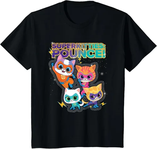 Vista 39 de Disney Junior SuperKitties Pounce! Camiseta de equipo completo, talla S