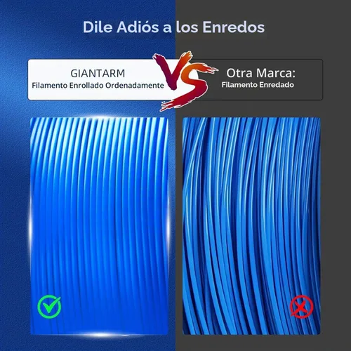 Vista 5 de GIANTARM Filamento de ácido poliláctico (PLA), filamento beige para impresora 3D, carrete de 2.2 libras, precisión de dimensión de 0.069 in +