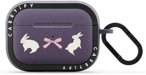 Vista 36 de CASETiFY Bounce Airpods Pro (1ª/2.ª generación) - Funda con anillo, negro Kingsnake - carbón mate