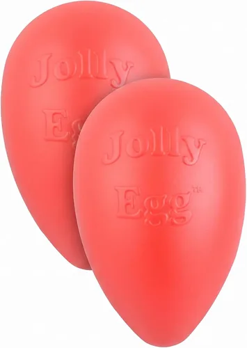 Vista 6 de Jolly Pets Jolly Egg - Juguete masticable de plástico para perros, 8 pulgadas, color morado Púrpura