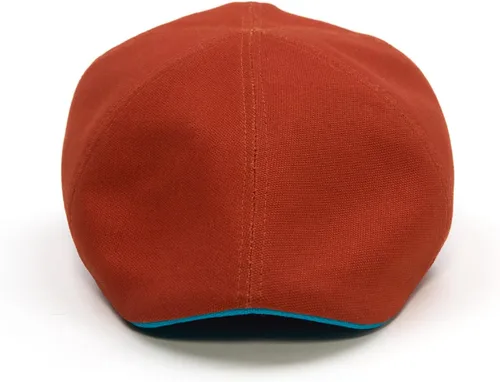 Vista 3 de Sterkowski Modelo Rusty Gorra plana tejida 100% algodón en Panamá para hombres y mujeres Gorra de periódico colorida y transpirable