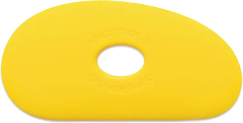 Vista 5 de Mudtools Costilla Polímera Azul Tamaño 1 Firme - Forma de Riñón - Cerámica, Cerámica, Arcilla - B1