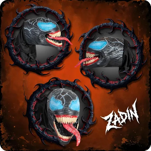 Vista 8 de Alien Symbiote Creature Hand Costume Mask, Realistic Transforming Fake Hand