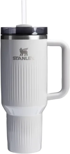 Vista 140 de STANLEY Quencher H2.0 Vaso Térmico con asa y pajilla, 64 onzas, tapa Flowstate de 3 posiciones, gran capacidad para viajes y deportes, vaso de acero