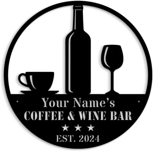 Vista 21 de Letrero de metal personalizado para barra de café, varios tamaños, placa de pared para decoración de cocina, regalos personalizados para amantes