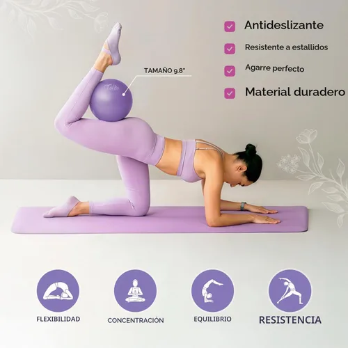 Vista 3 de Pilates Ring and Ball Set with Video Tutorials, 10-in-1 Home Pilates Kit