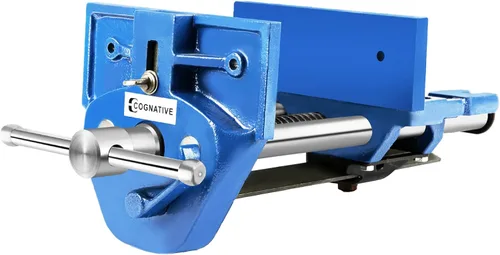 Vista 8 de Tornillo de carpintería de liberación rápida COGNATIVE de 7 pulgadas, fuerza de 3300 libras 7” wood vise with 8” opening, 3” throat, quick release