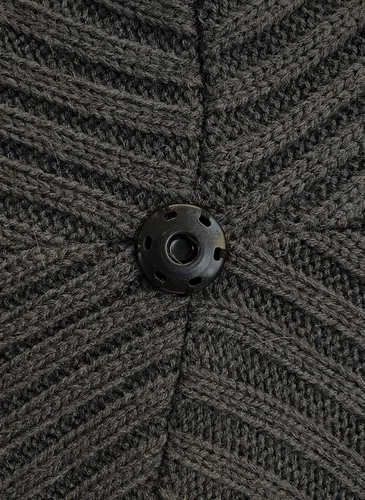 Vista 6 de OADUS Gorro de invierno para mujer con pompón de piel sintética extraíble