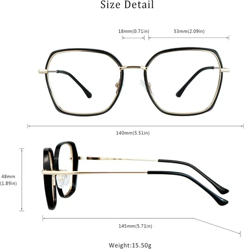 Vista 5 de LifeArt Lentes de luz azul, antifatiga ocular, anteojos de lectura para computadora, gafas de juegos, gafas de TV para mujeres y hombres