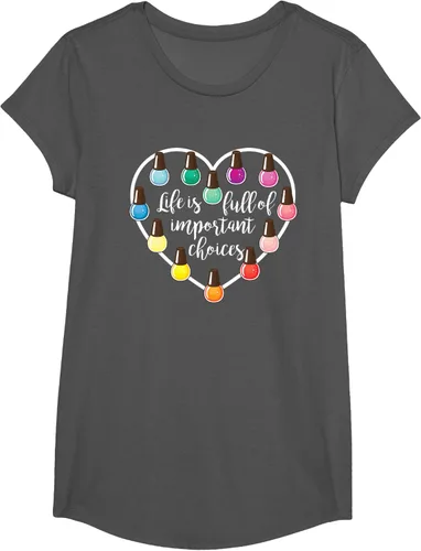 Vista 41 de Life Is Full Of Important Choices - Camiseta de regalo para esmalte de uñas