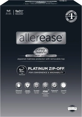 Vista 11 de AllerEase Platinum - Protector de colchón impermeable con cremallera, tamaño individual