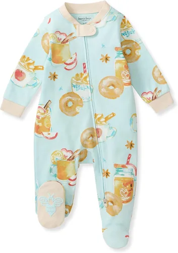 Vista 27 de Burt's Bees Baby Pijama con pies de algodón orgánico para niña Cozy Teddies - Paquete de 1