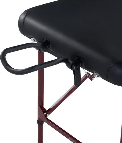 Vista 3 de Master Massage Zephyr - Mesa de masaje portátil y ligera, mesa de tatuaje, cama de spa (negro, granate)