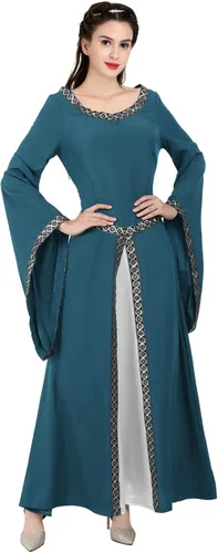 Vista 63 de Kranchungel - Vestidos renacentistas de estilo medieval/irlandés/campesino para mujer; disfraz de hada, para bailes