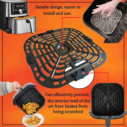 Vista 4 de Bandeja de freidora de aire de 6 cuartos para freidora instantánea Pot Vortex Plus 6 en 1 6QT XL, parrilla de alta calidad, rejilla para freidora