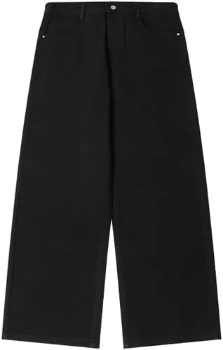 Vista 6 de Jeans holgados para hombres y mujeres, pantalones clásicos de patinadora Y2K, pantalones lisos 2023, jeans casuales de pierna ancha, pantalones