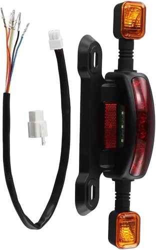 Vista 4 de Luz trasera LED 3in1 Luz trasera de bicicleta eléctrica LED Luz trasera de señal de giro de bicicleta eléctrica Lámpara trasera de bicicleta