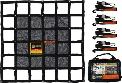 Vista 10 de Gladiator Cargo Nets - Red de carga resistente - ATV/Quad/Plane/RV (GAT-100) 2.5' x 3