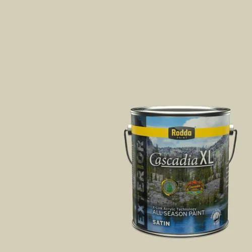 Vista 150 de Rodda Paint CASCADIA XL Pintura e imprimación satinada exterior en uno, cuarto de galón, Cantera