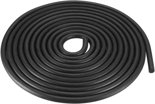 Vista 13 de uxcell Tira de goma de espuma de sellado de 0.118 in de diámetro 16.4 ft de largo, color negro