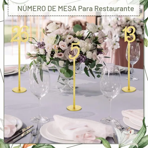 Vista 5 de 30 números de mesa de madera para bodas del 1 al 30 para soportes de recepción, números de mesa de asiento con base de soporte para bodas, fiestas