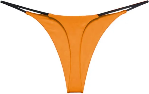 Vista 6 de Aogda Tanga para mujer, ropa interior de algodón de tiro bajo, tangas para mujer