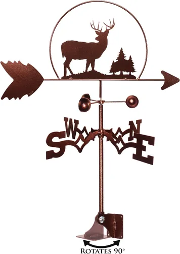 Vista 2 de SWEN Products Deer Buck Wildlife Veleta (montaje ajustable incluido)