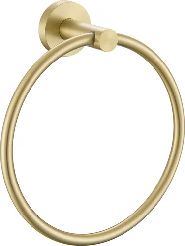 Vista 15 de APLusee Towel Ring for Bathroom Wall, Brushed Dark Gold Hand Towel Ring Holder, Heavy Duty SUS 304 Stainless Steel Modern Bathroom Accessories