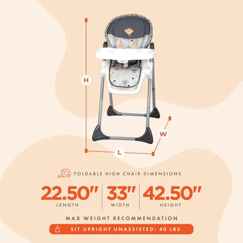 Vista 2 de Baby Trend Silla alta Sit-Right, cabezas bobble