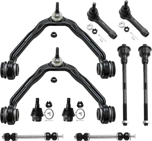 Vista 171 de Detroit Axle - Kit de suspensión delantera de 10 piezas para Chevrolet Trailblazer GMC Envoy 2004-2007 2005 2006 Soportes de brazo de control