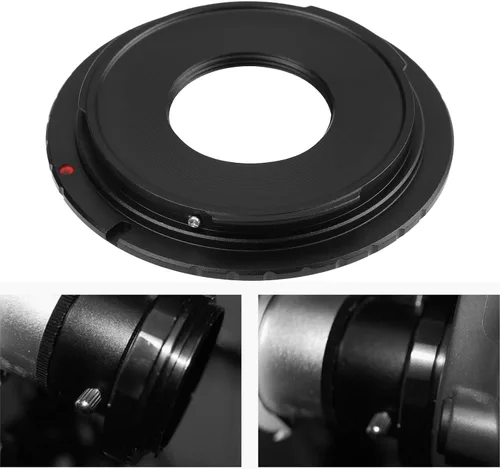Vista 2 de Cinema C Mount Lens a EOS EF SLR Cámara Adaptador Anillo Compatible con Canon T80 T90 T7i T8