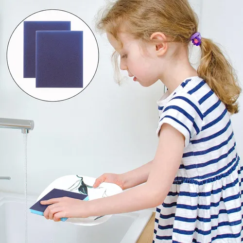 Vista 7 de 24 esponjas de lijado azul ultra grano, bloques de lijado para paneles de yeso, esponja lavable reutilizable para modelos de cerámica, manualidades