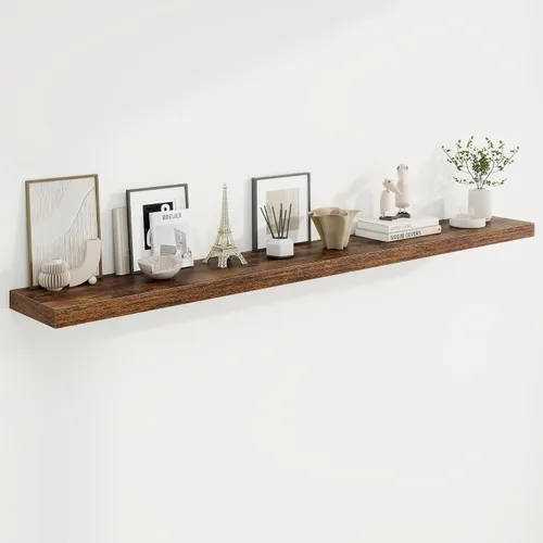Vista 40 de Marsmiles Estantes flotantes cuadrados para pared, 8 pulgadas de ancho x 8 pulgadas de profundidad x 1.25 pulgadas de alto, paquete de 3 estantes