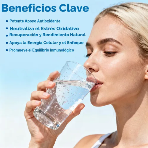 Vista 4 de Tabletas de agua de hidrógeno - Tableta de hidrógeno molecular de 16 PPM - 200 mg de magnesio - Tabletas de hidrógeno de disolución rápida para agua