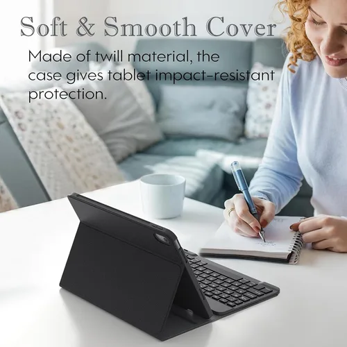 Vista 3 de Funda de teclado para iPad Pro de 12.9 pulgadas (modelo antiguo) 2015 1ª/2017 2ª generación - Teclado Bluetooth inalámbrico recargable, desmontable