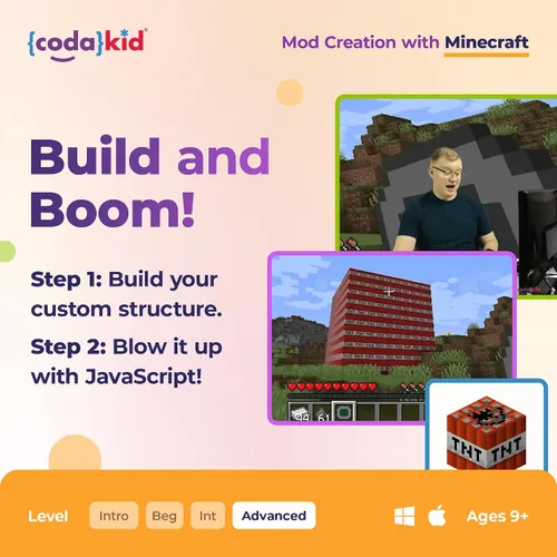 Vista 6 de Coding for Kids with Minecraft - Ages 9+ Learn Real Computer Programming and Code Amazing Minecraft Mods with Java - Award-Winning Online Courses