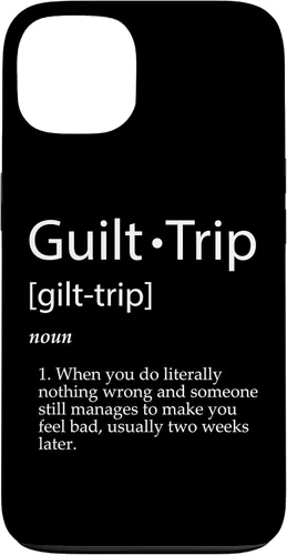 Vista 7 de Guilt Trip Definition Sarcastic Joke for Mean Adult Parents Case for iPhone 17