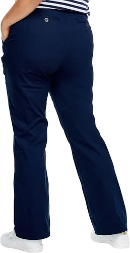 Vista 3 de Ellos Pantalones chinos elásticos clásicos de talla grande para mujer